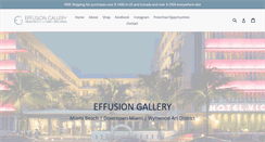Desktop Screenshot of effusiongallery.com