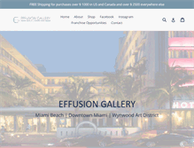 Tablet Screenshot of effusiongallery.com